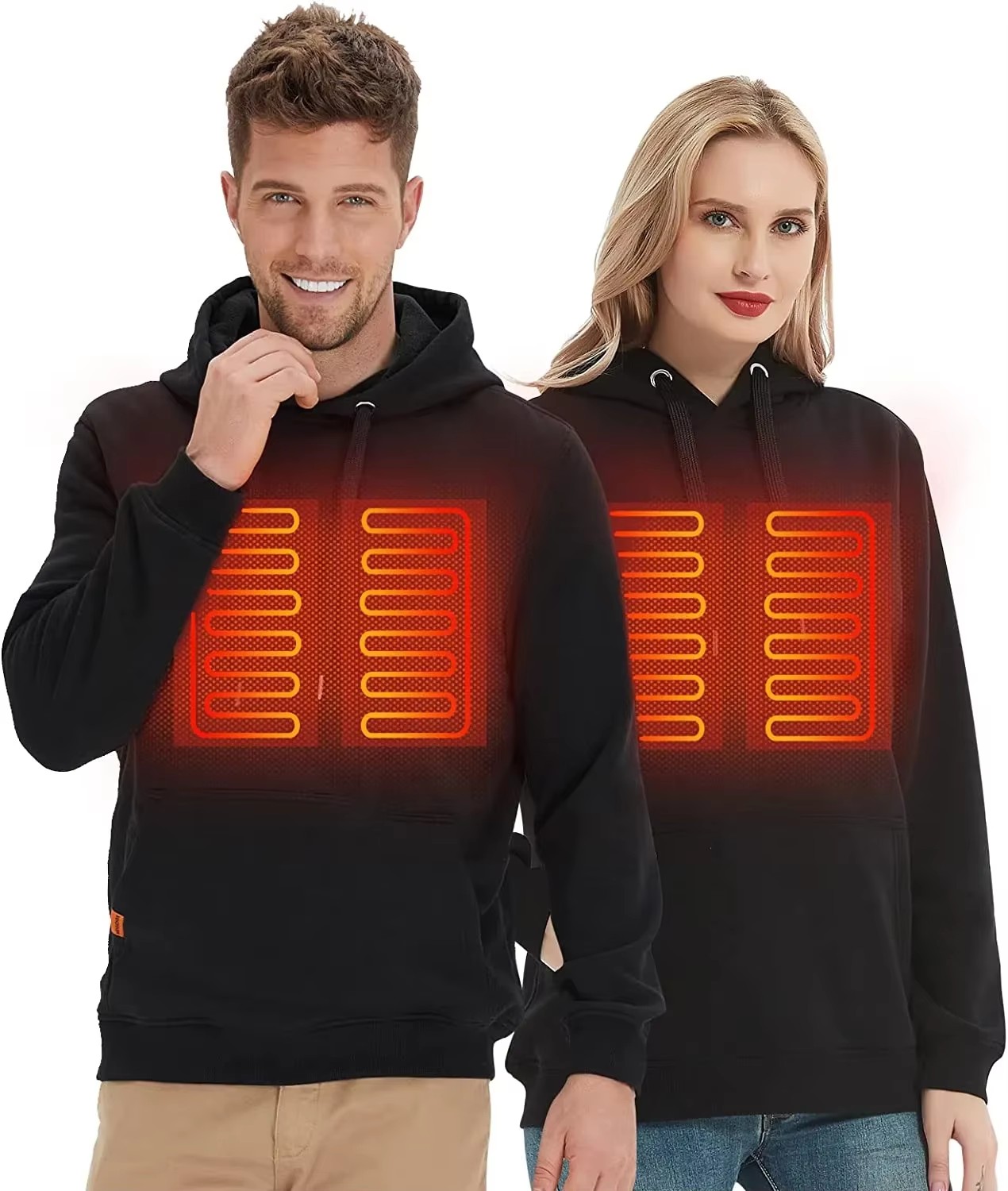 Winter Clothing Design - Women USB Heating Hoodies men Vintage