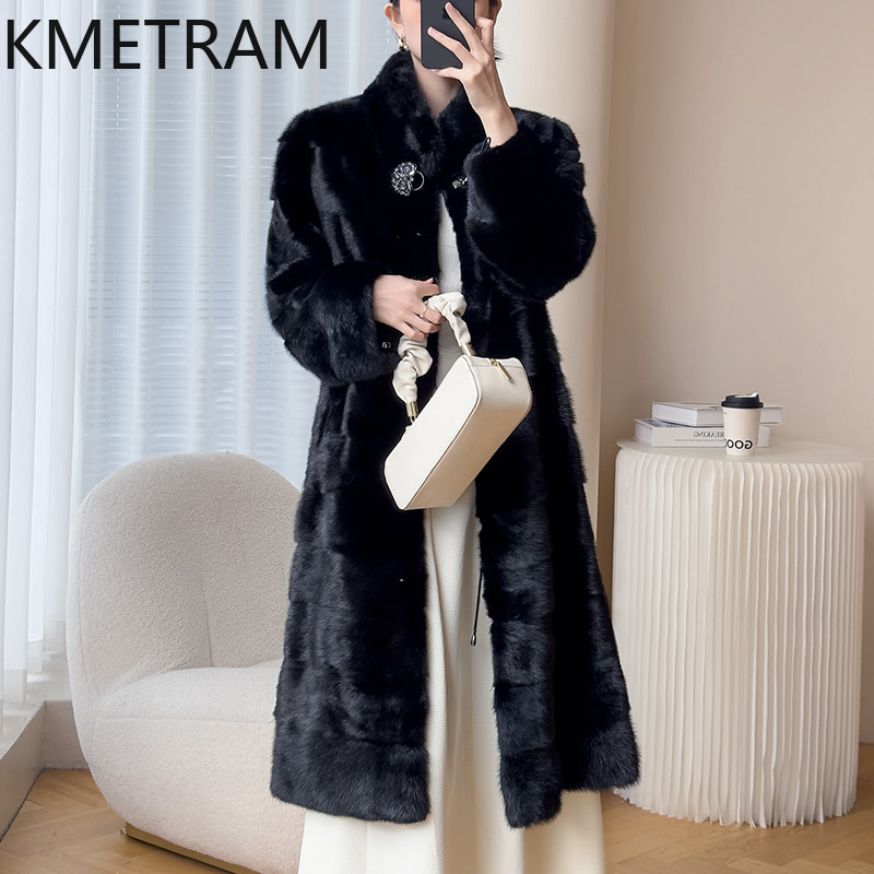 Real Whole Mink Fur Coat Woman - Quality Winter Clothing Jacket บทวิจารณ์และราคา