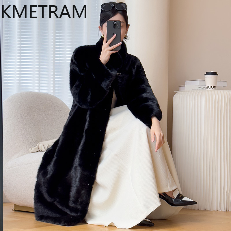 Real Whole Mink Fur Coat Woman - Quality Winter Clothing Jacket บทวิจารณ์และราคา