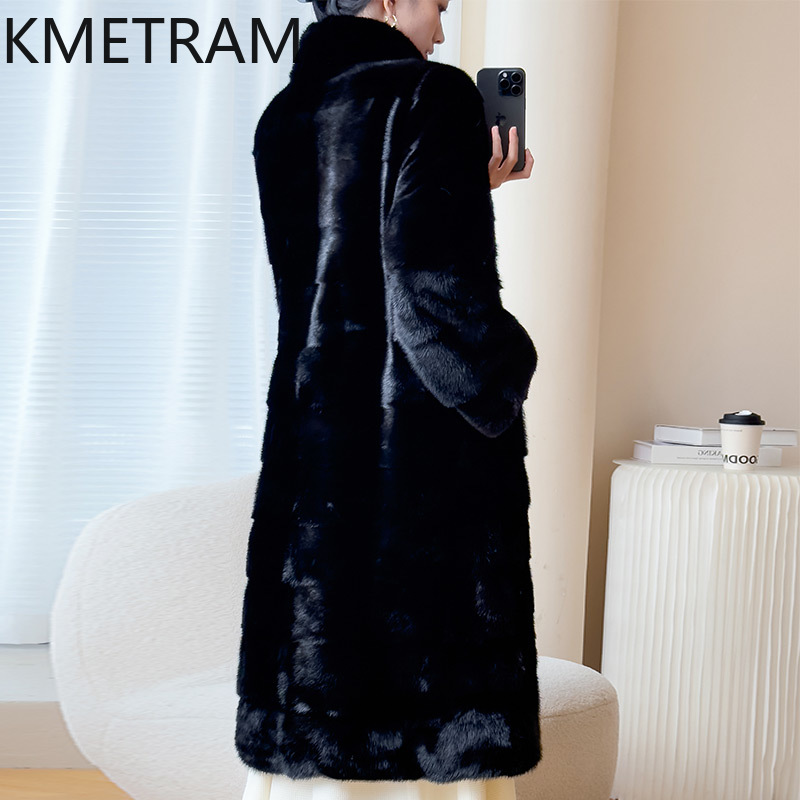 Real Whole Mink Fur Coat Woman - Quality Winter Clothing Jacket บทวิจารณ์และราคา