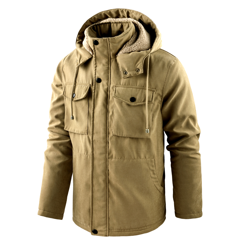 High Quality Men's Fleece Jack - Quality Winter Clothing Jacket บทวิจารณ์และราคา