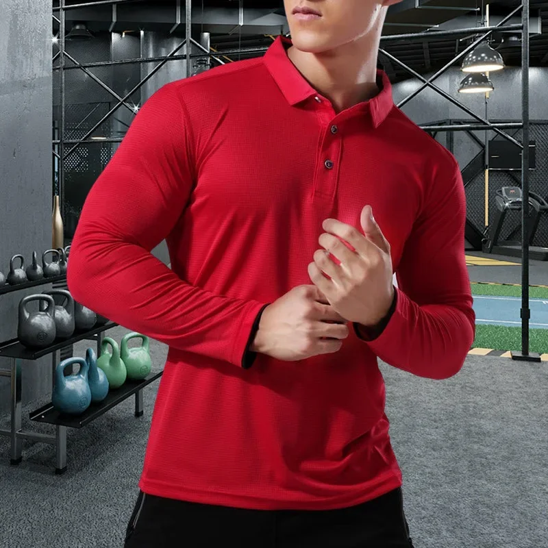 Men Running Sport Shirts Tops  - Winter Clothing Gear บทวิจารณ์และราคา
