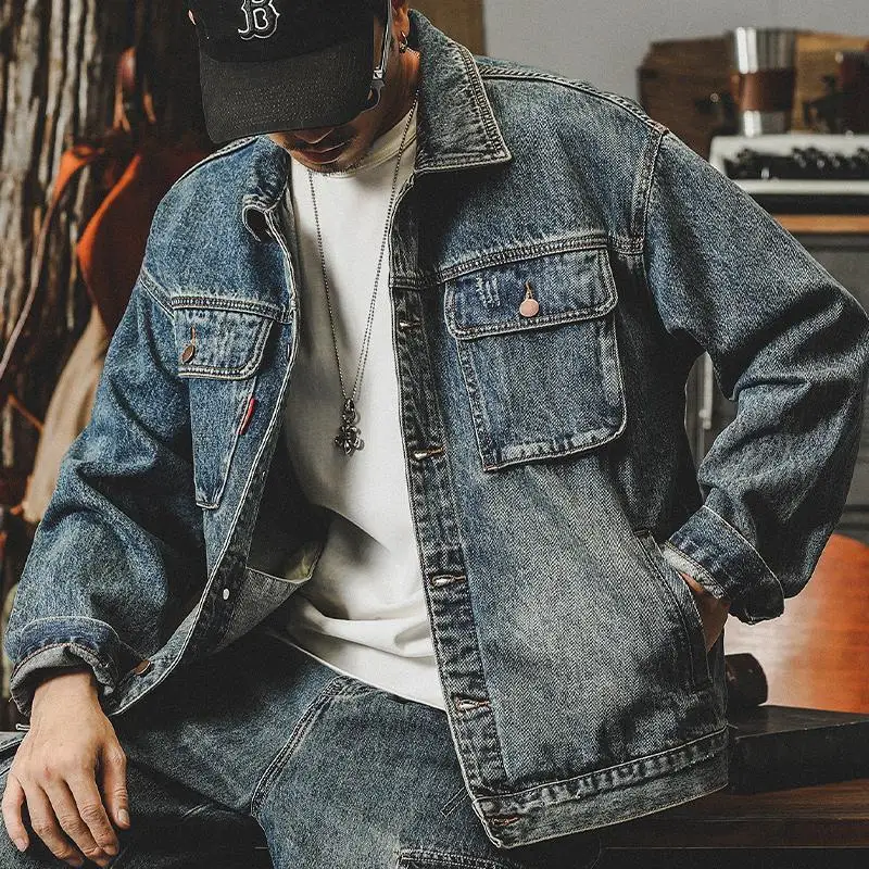 Trendy Loose Denim Jackets Man - Quality Winter Clothing Jacket บทวิจารณ์และราคา