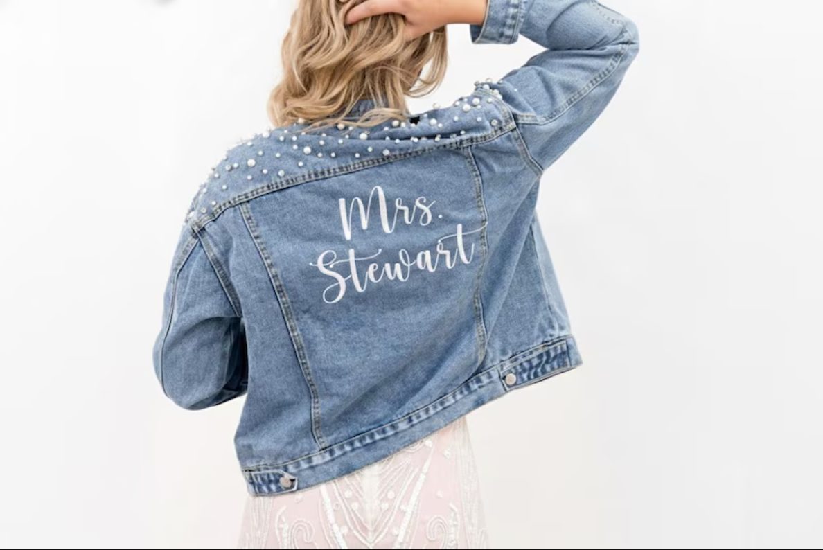 Custom Embroidered Bride Denim - Winter Clothing Design บทวิจารณ์และราคา