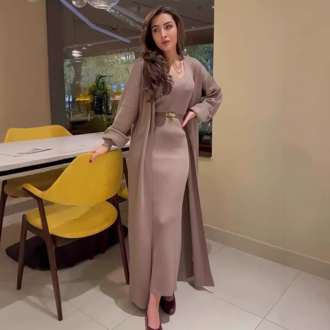 Women Knitted Dress Suit Cardi - Winter Clothing Gear บทวิจารณ์และราคา