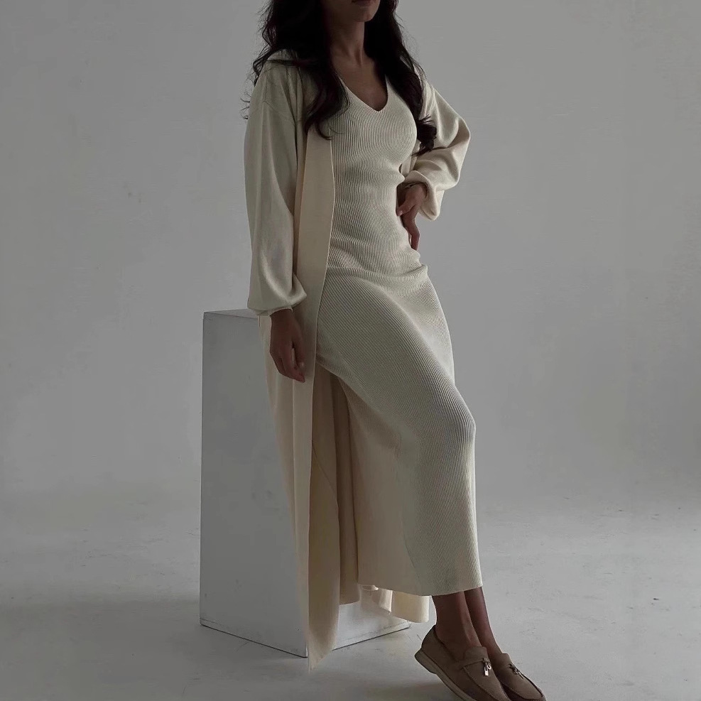 Women Knitted Dress Suit Cardi - Winter Clothing Gear บทวิจารณ์และราคา