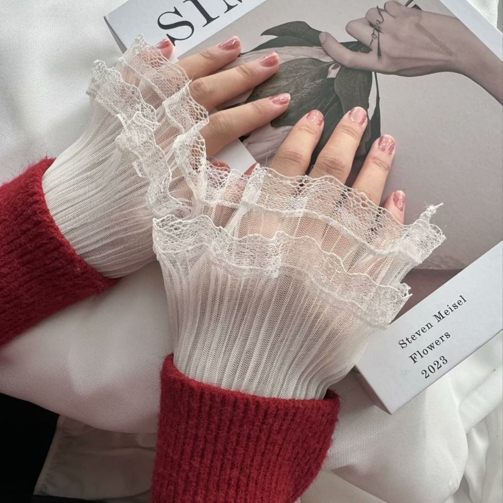Multilayer Ruffle Lace False S - Winter Clothing Online บทวิจารณ์และราคา