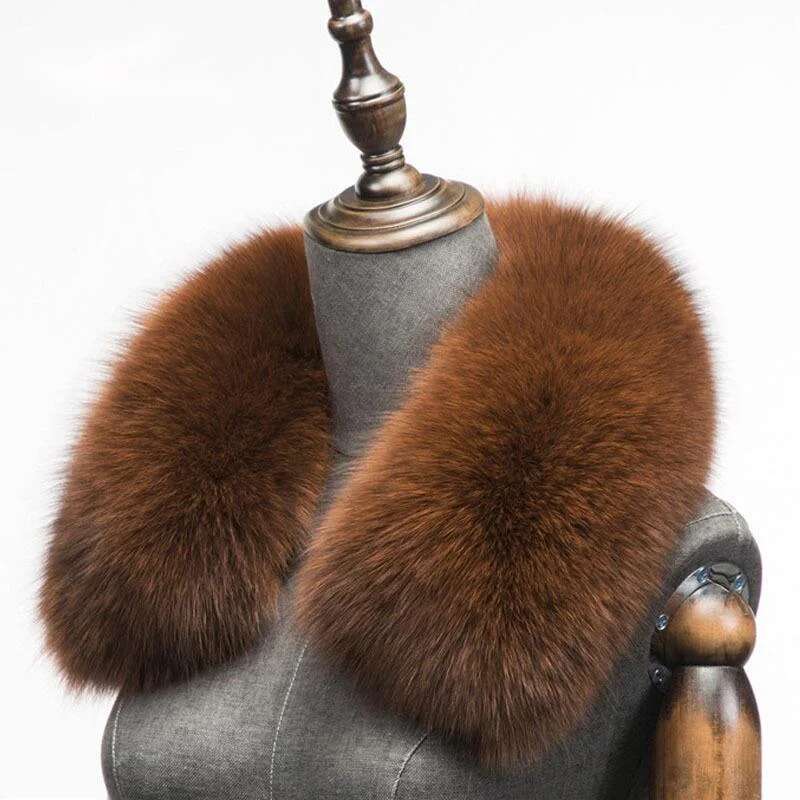 Winter Natural Fox Fur Scarf S - Winter Clothing Design บทวิจารณ์และราคา