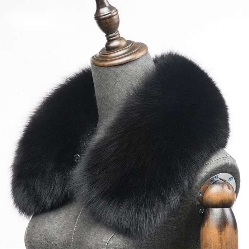 Winter Natural Fox Fur Scarf S - Winter Clothing Design บทวิจารณ์และราคา