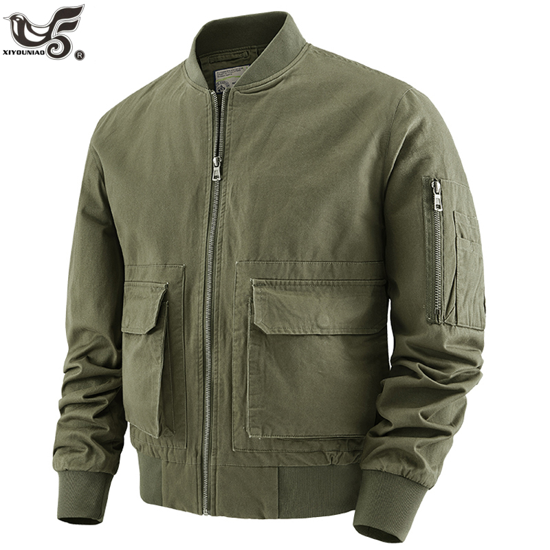 High Quality 100% Cotton Winte - Quality Winter Clothing Bomber Jacket บทวิจารณ์และราคา