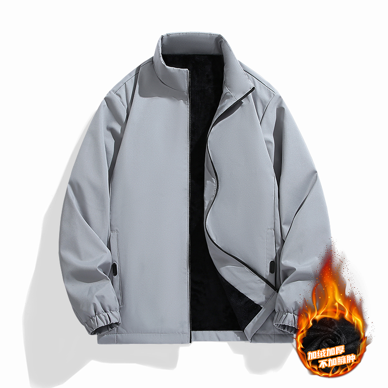 Spring Autumn Men's Fleece Tur - Quality Winter Clothing Bomber Jacket บทวิจารณ์และราคา