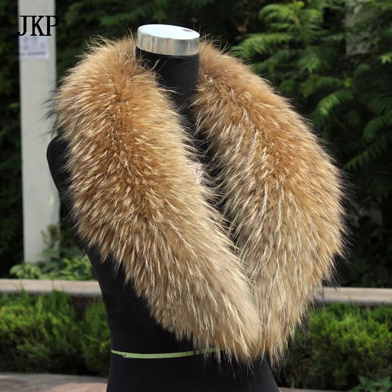 Natural Fur Collar Real raccoo - Winter Clothing Outdoor บทวิจารณ์และราคา