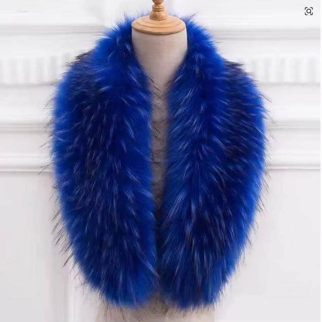 Natural Fur Collar Real raccoo - Winter Clothing Outdoor บทวิจารณ์และราคา