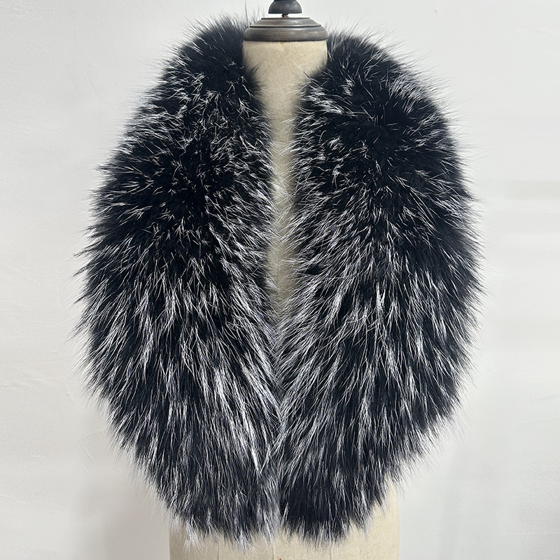 Natural Fur Collar Real raccoo - Winter Clothing Outdoor บทวิจารณ์และราคา
