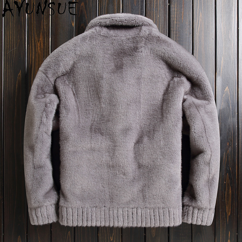 AYUNSUE Winter Faux Mink Fur M - Quality Winter Clothing Jacket บทวิจารณ์และราคา