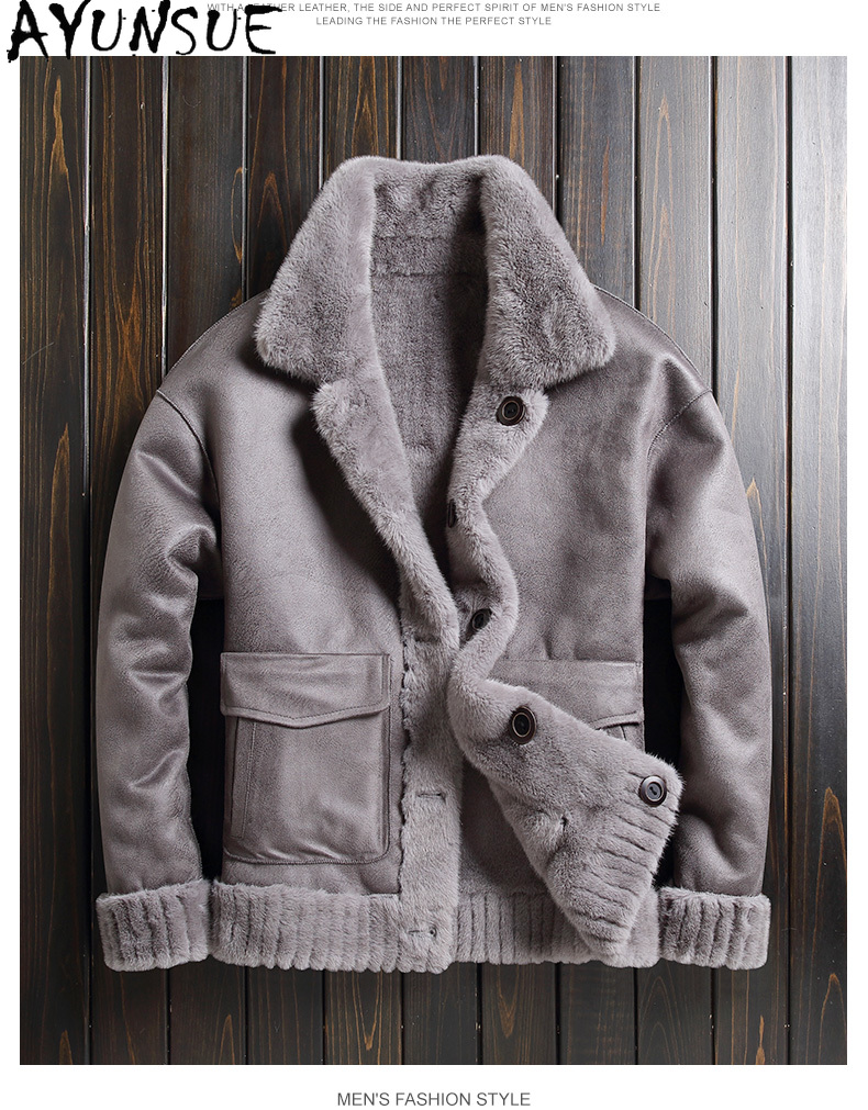 AYUNSUE Winter Faux Mink Fur M - Quality Winter Clothing Jacket บทวิจารณ์และราคา