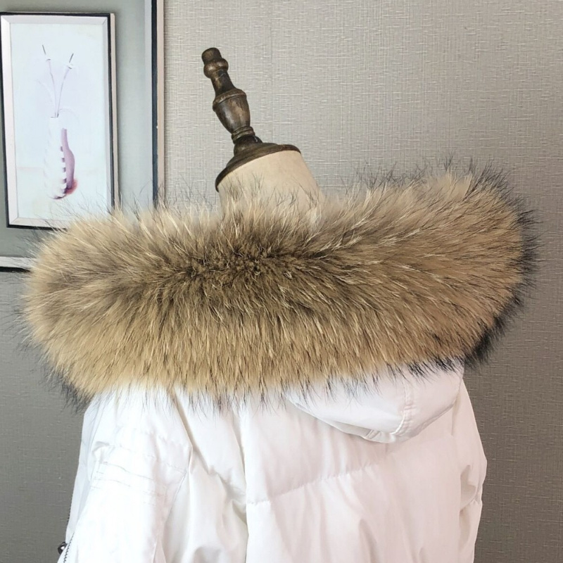 Real Fur Collar for Coat Parka - Winter Clothing Outdoor บทวิจารณ์และราคา