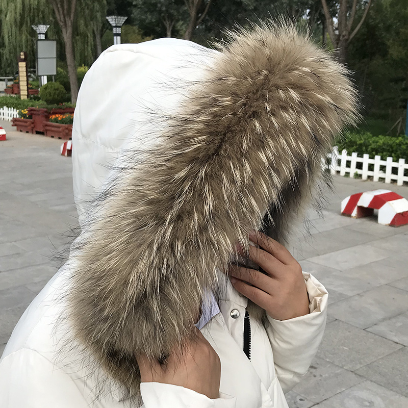 Real Fur Collar for Coat Parka - Winter Clothing Outdoor บทวิจารณ์และราคา