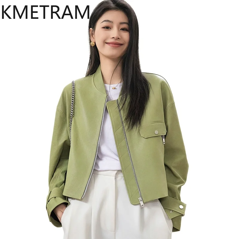 Real Sheepskin Leather Jacket  - Quality Winter Clothing Jacket บทวิจารณ์และราคา