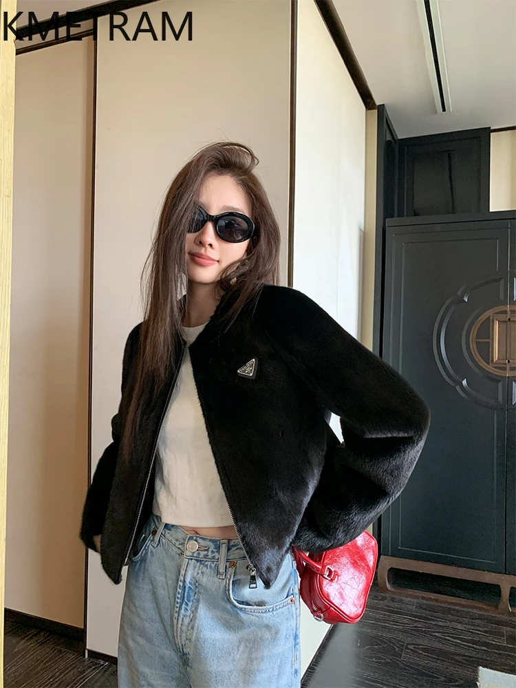 Natural Mink Fur Jacket Short  - Quality Winter Clothing Jacket บทวิจารณ์และราคา