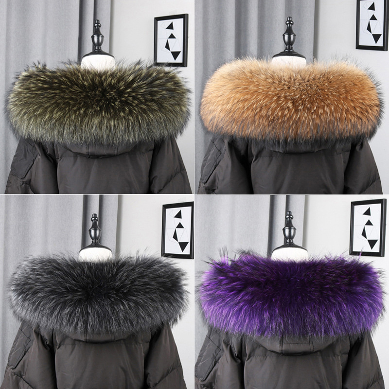 100% Real Fur Collar Coat Wint - Winter Clothing Design บทวิจารณ์และราคา
