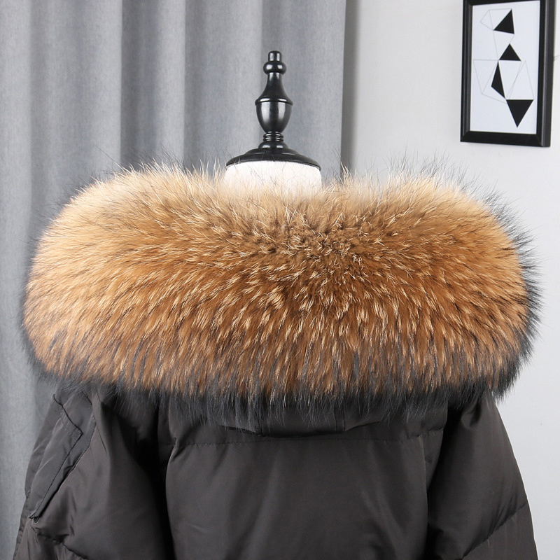 100% Real Fur Collar Coat Wint - Winter Clothing Design บทวิจารณ์และราคา