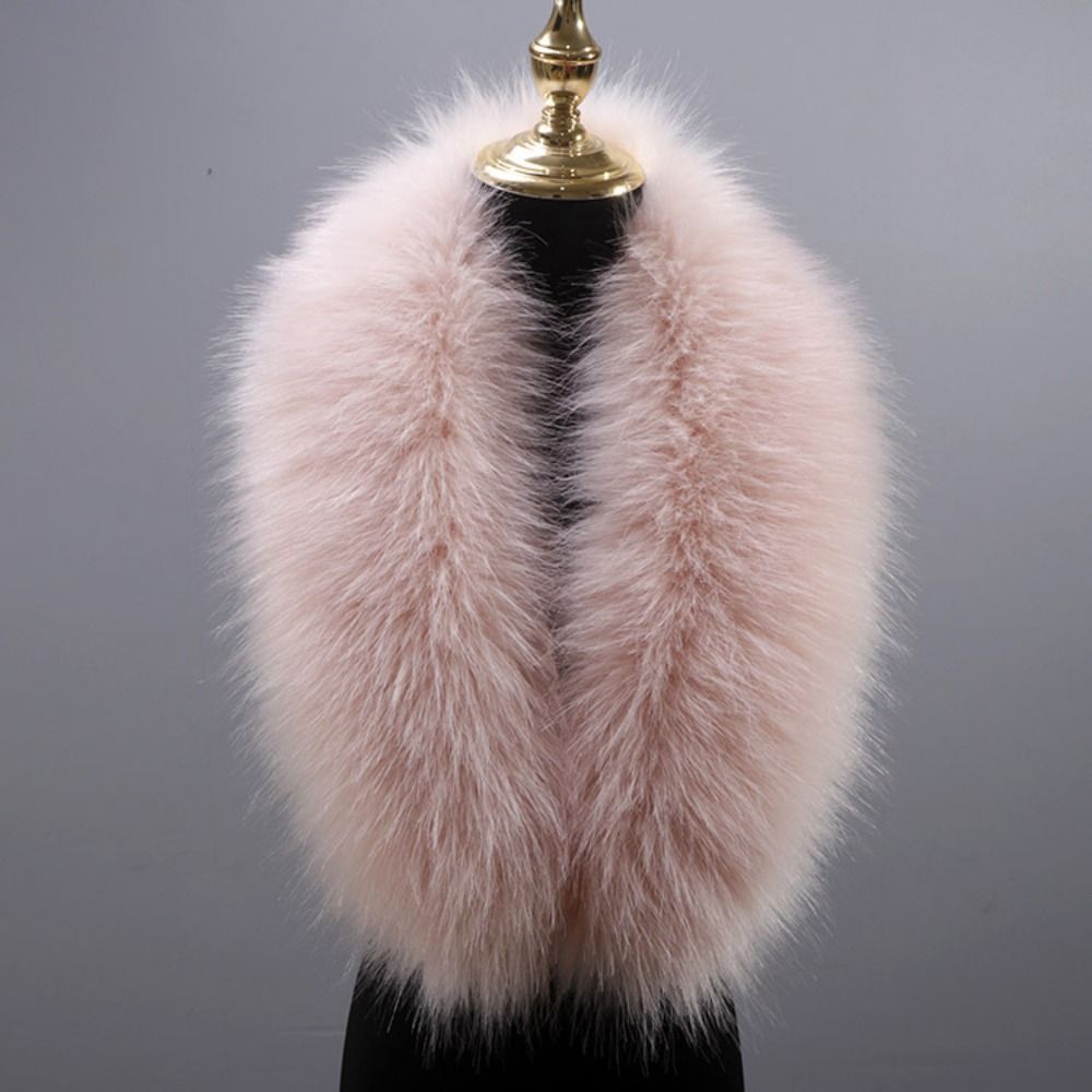 New 80cm Large Faux Fur Collar - Winter Clothing Outdoor บทวิจารณ์และราคา