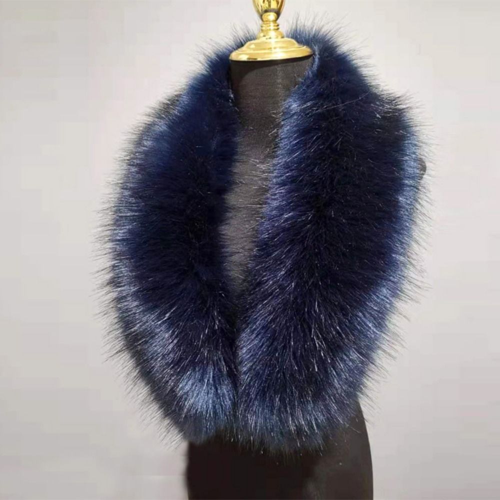 New 80cm Large Faux Fur Collar - Winter Clothing Outdoor บทวิจารณ์และราคา