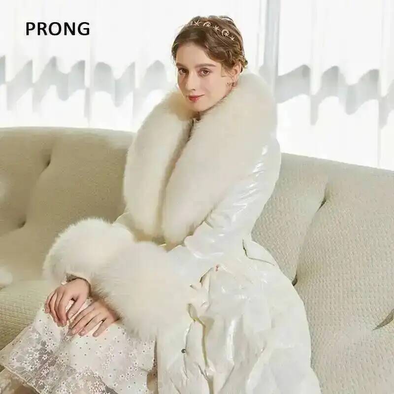 100% Real Fox Fur Collar Winte - Winter Clothing Outdoor บทวิจารณ์และราคา