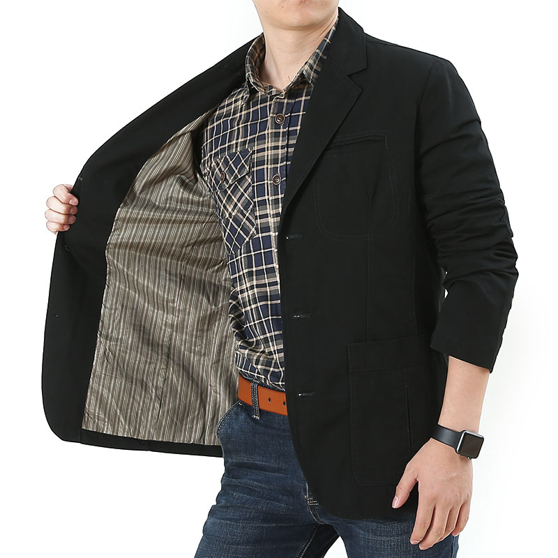 Men Pure Cotton Washed Denim B - Quality Winter Clothing Bomber Jacket บทวิจารณ์และราคา