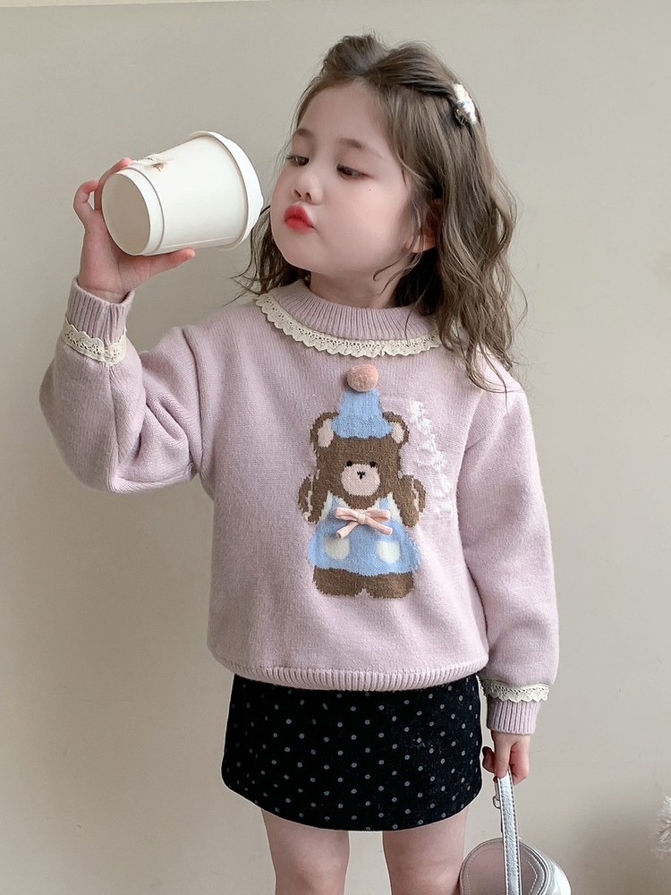 Sweet Sle Bear Print Lace  Gir - Winter Under Clothing บทวิจารณ์และราคา