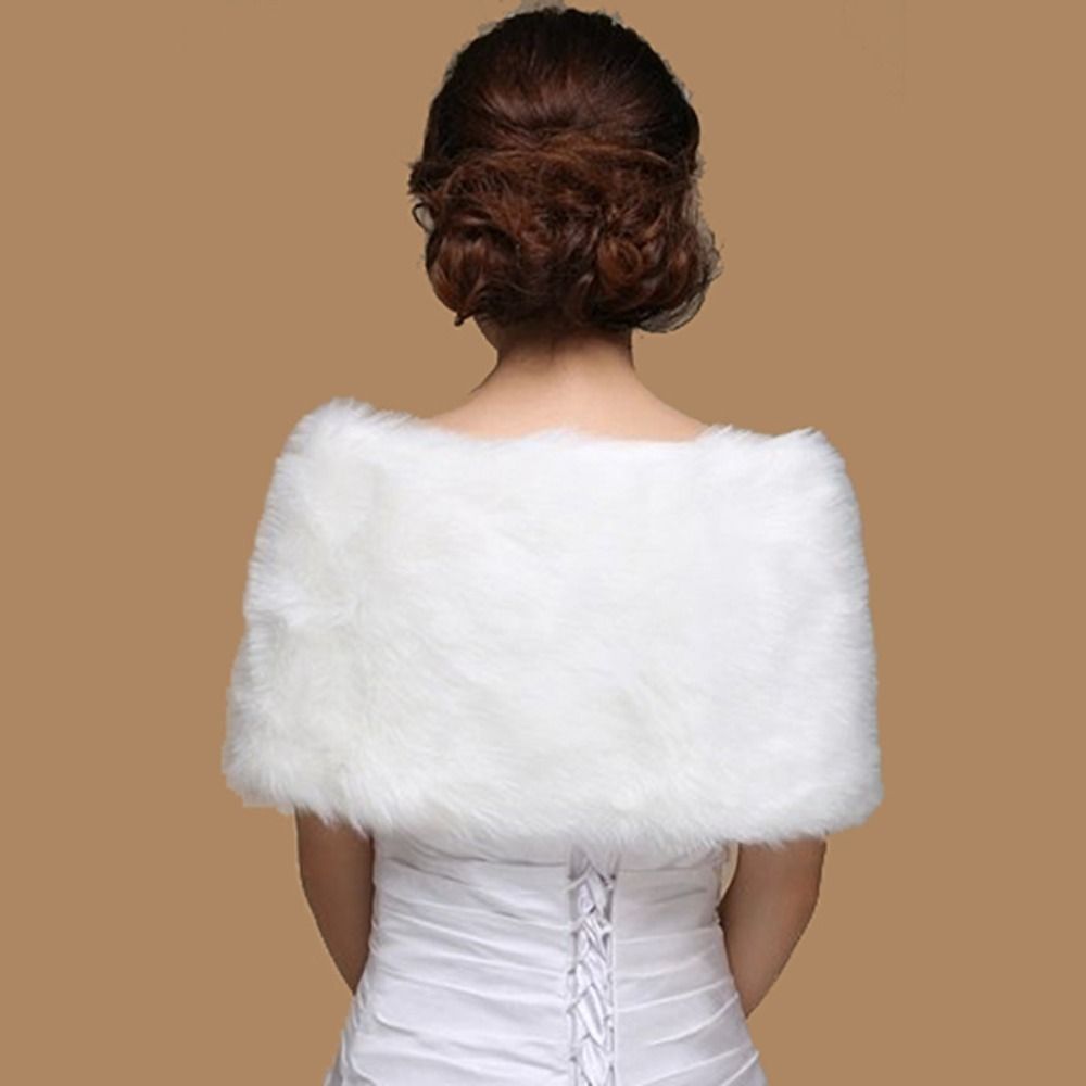 Winter Cape White Fur Shawl We - Winter Clothing Outdoor บทวิจารณ์และราคา