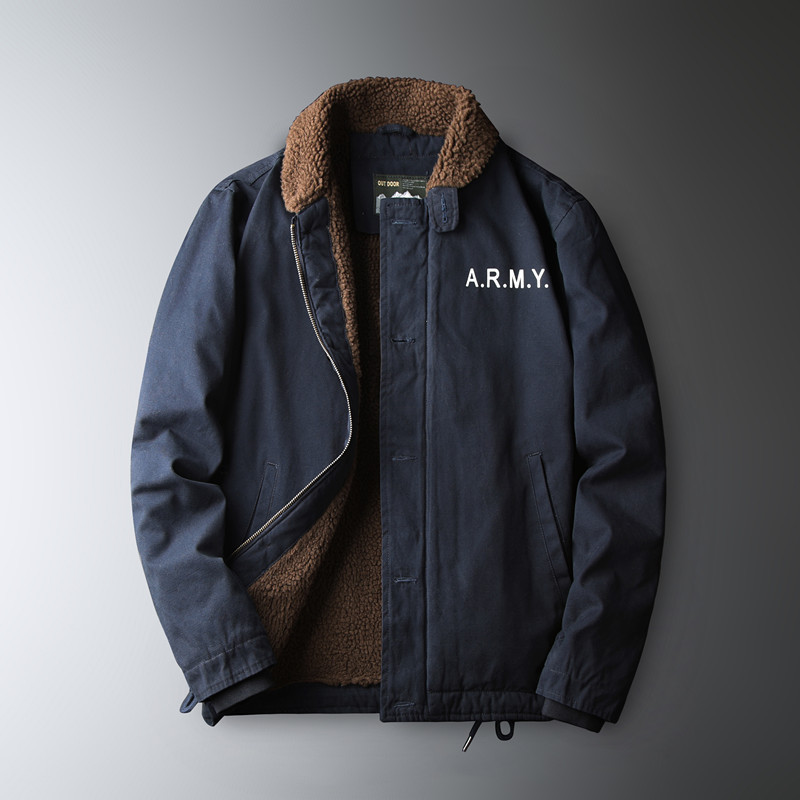 Men's Fleece Warm Winter Milit - Quality Winter Clothing Bomber Jacket บทวิจารณ์และราคา