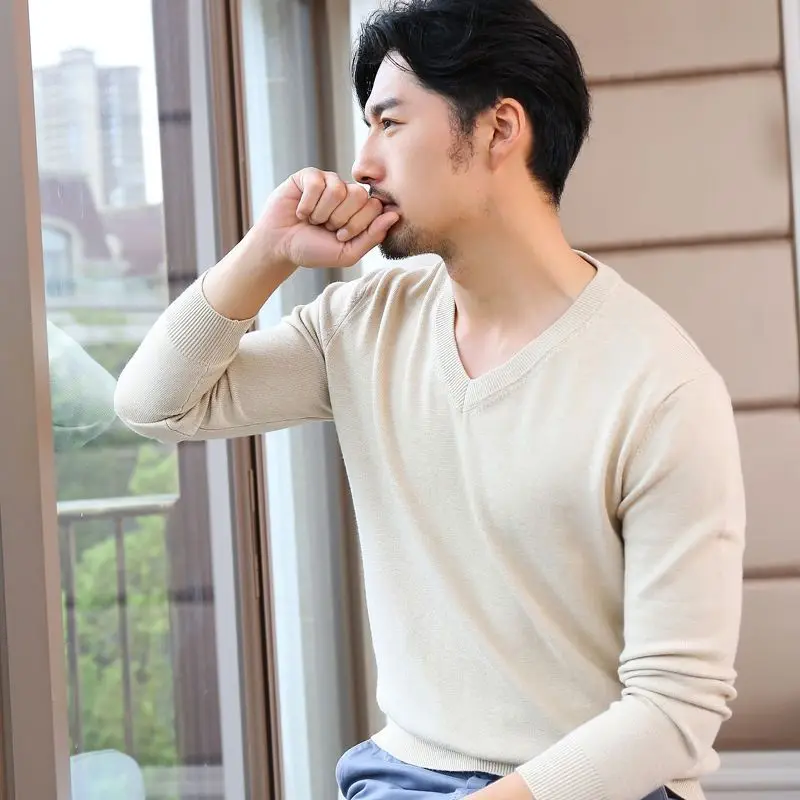Man Clothes Pullovers Solid Co - Winter Clothing Men Sale บทวิจารณ์และราคา