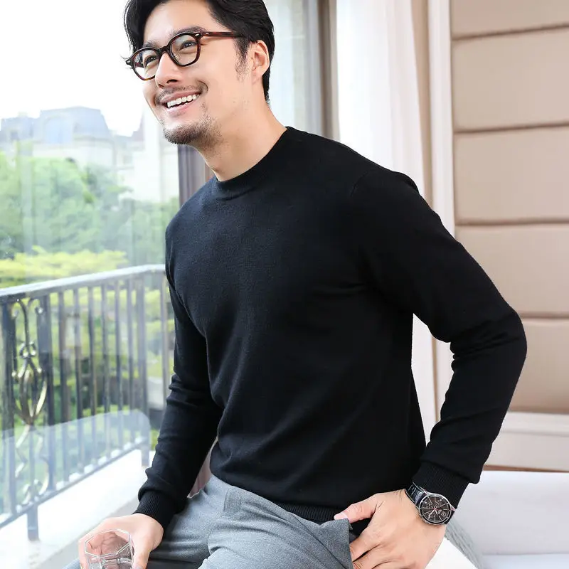 Man Clothes Pullovers Solid Co - Winter Clothing Men Sale บทวิจารณ์และราคา