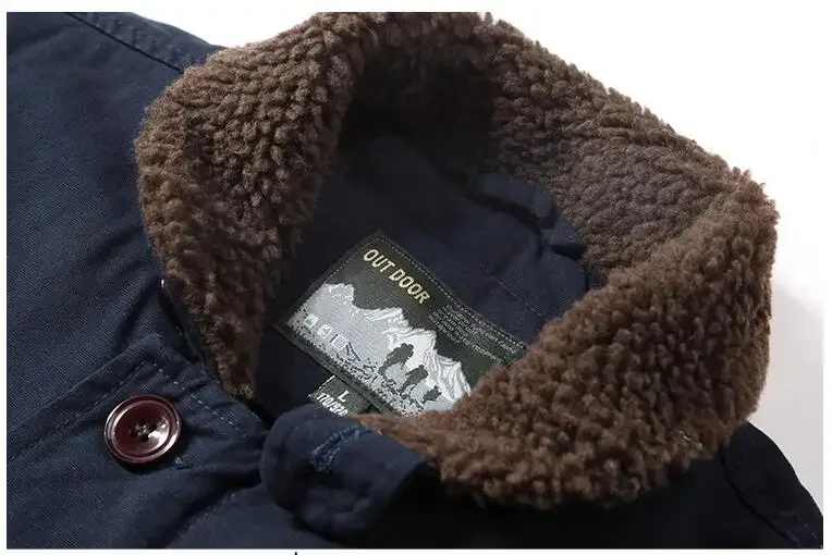Men Fleece Winter Jackets Warm - Quality Winter Clothing Bomber Jacket บทวิจารณ์และราคา