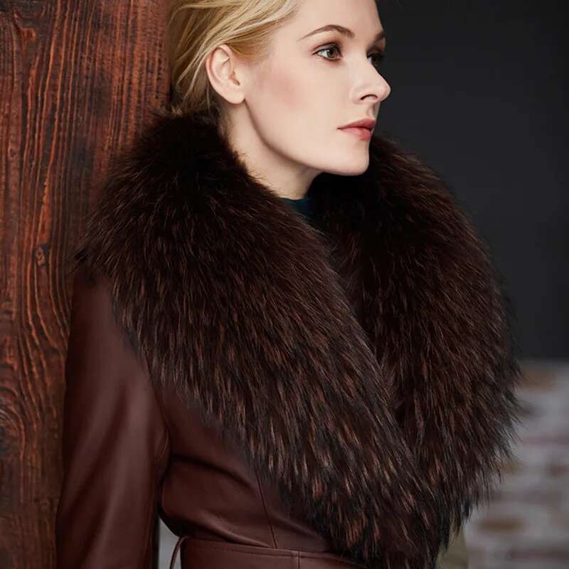 Raccoon Fur Collar Female Wint - Winter Clothing Outdoor บทวิจารณ์และราคา