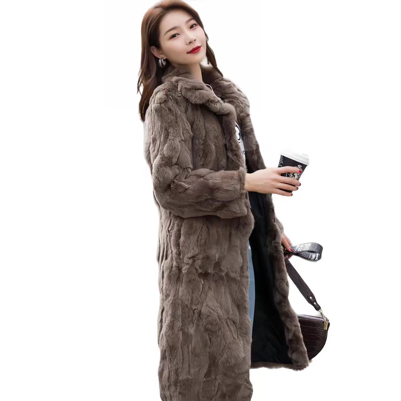 Real Rex Rabbit Fur Coat for W - Quality Winter Clothing Jacket บทวิจารณ์และราคา