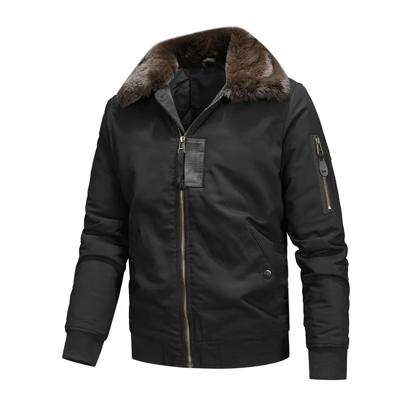 New Winter Men Bomber Jackets  - Quality Winter Clothing Bomber Jacket บทวิจารณ์และราคา