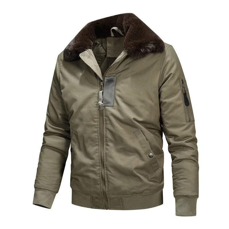 New Winter Men Bomber Jackets  - Quality Winter Clothing Bomber Jacket บทวิจารณ์และราคา
