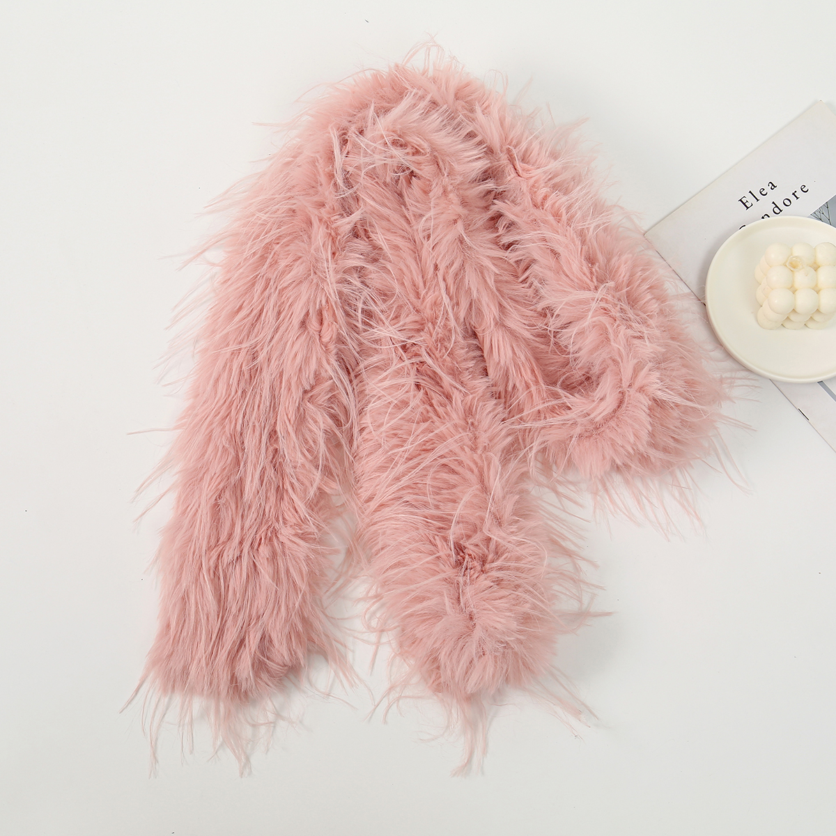Women Faux Rabbit Fur Long Sca - Winter Clothing Design บทวิจารณ์และราคา